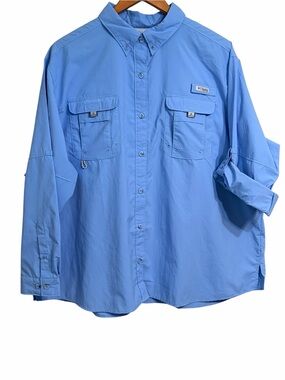 Columbia  Women’s Light Blue Short or Long Sleeve Shirt with Mesh